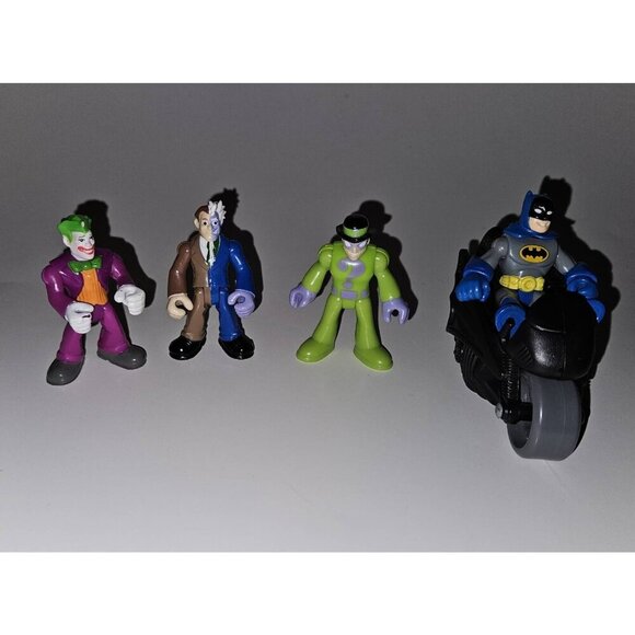 DC | Toys | Imaginext Dc Figures Toy Lot Batman Motorcycle Villains Two ...